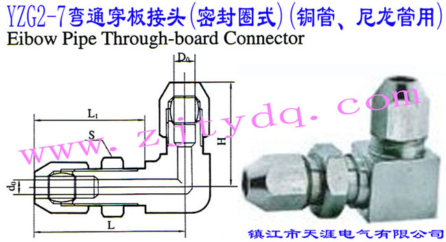 YZG2-7��ͨ������^(�ܷ�Ȧʽ)(�~������������)Elbow Pipe Through-board Connector
